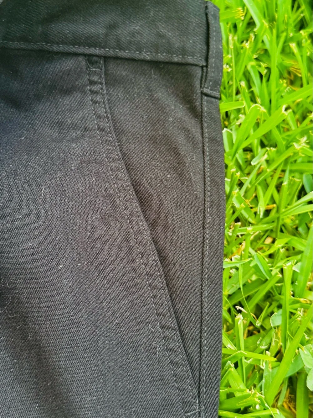 George Men's 44x32 Black Chino Pants Straight Fit